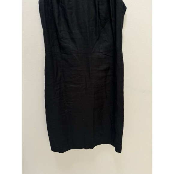 Loft 100% Linen High Collar Mini Dress Size 0 - Picture 3 of 10